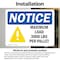 Signmission Maximum Load 3000 Lbs Sign With Symbol, 7 in W x Rectangle, Vinyl Decal OS-2PACK-NS-D-57-L-15942 - alternate 2